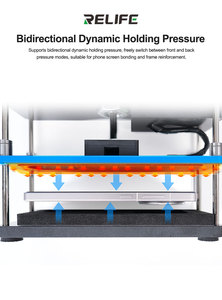 Plateforme de maintien sous pression chauffante RELIFE LS5 SE, ensemble d'outils de pression pour la <span class=keywords><strong>réparation</strong></span> de l'<span class=keywords><strong>écran</strong></span> LCD de <span class=keywords><strong>téléphone</strong></span> <span class=keywords><strong>portable</strong></span>, <span class=keywords><strong>kit</strong></span> de <span class=keywords><strong>réparation</strong></span> de la coque arrière - Product Image 3