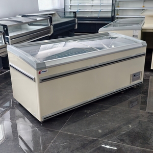 Congélateur coffre vitré pour supermarché, réfrigérateur îlot, réfrigérateurs compacts, équipement <span class=keywords><strong>de</strong></span> réfrigération commercial - Product Image 4