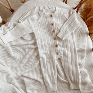 Combinaison en tricot pour bébé fille, rose limonade, côtelée, avec dentelle personnalisée, <span class=keywords><strong>layette</strong></span> pour nouveau-né, vêtements d'hiver à boutons - Product Image 5