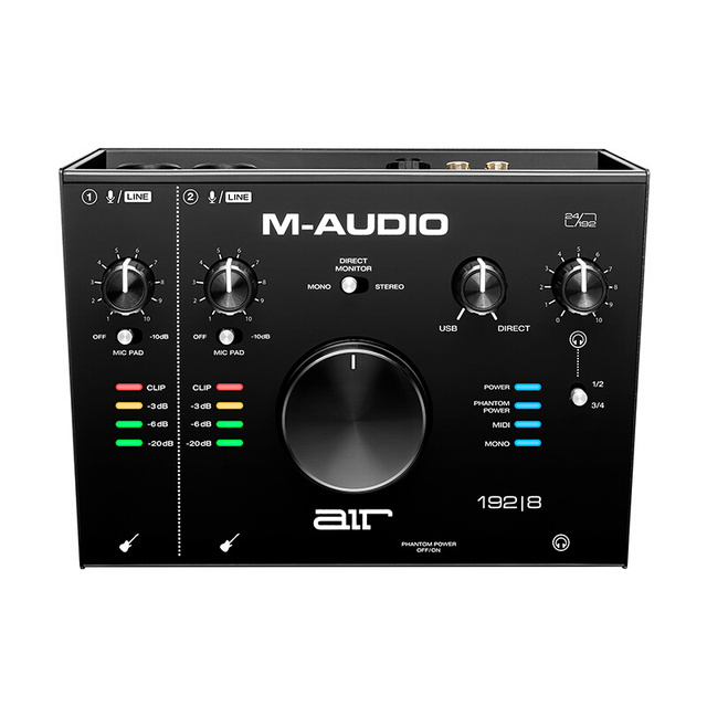M-AUDIO AIR 192-8 Recording Sound Card  2 in 4 Out Professional Audio Interface Recording Studio USB Sound Card