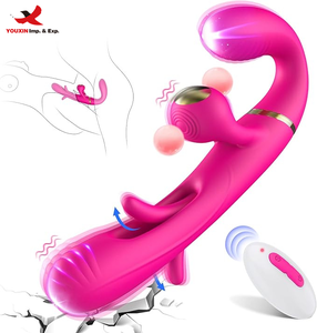 Masajeador personal de doble punta para punto G, con 10 modos de vibración y ondas, venta al por mayor, entrega en 3 días, GZ RTS, pedido mixto a granel - Product Image 1