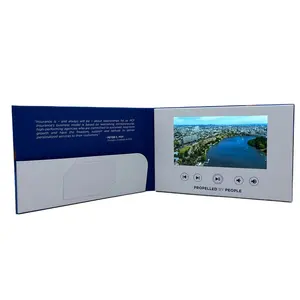 Chinese Suppliers Wedding Invitation Homemade 7 Inch 10 Inch Module Box Lcd Screen Full Sexy Lcd Video Brochure Cards