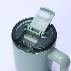QX Wholesale 15oz stainless steel mug with portable office handle and car cup Custom logo available - Product Image 4