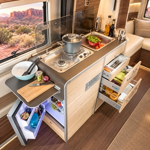 All Aluminum Custom <b>Storage</b> Cabinet with Fireproof Waterproof Honeycomb for <b>Camping</b> Interior - Product Image 1