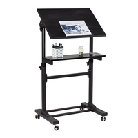 Support en bois pour ordinateur portable, bureau, support réglable en hauteur, chariot de formation, Table, meuble de maison