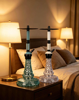 Chicha portable de haute qualité, design unique, en verre, taille moyenne, complète, avec techniques de laque, modèle Lyu Lyu-01, durable