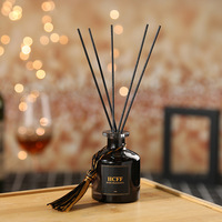 Diffuseur de Parfum d'Ambiance à Bâtonnets en Rotin, Sans Feu, avec Glandes, Arôme Personnalisé pour Maison et Entreprise