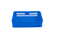 NEXARA XS575-140 Boîte solide HDEP Caisse de retournement ventilée en maille et plastique pour le stockage Caisse empilable