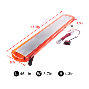 CIGO LED-740-10 Barre lumineuse stroboscopique étanche en alliage d'aluminium <span class=keywords><strong>de</strong></span> 1,2 m <span class=keywords><strong>de</strong></span> long avec 102 LED pour <span class=keywords><strong>toit</strong></span> <span class=keywords><strong>de</strong></span> voiture ou camion - Product Image 5