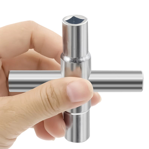 Clé carrée universelle pour <span class=keywords><strong>plombier</strong></span>, salle <span class=keywords><strong>de</strong></span> bain, robinet, 6,5-9 mm, 1/4-11/32 pouce, 4 en 1 - Product Image 5