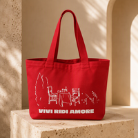 Sac fourre-tout en toile de coton rouge robuste avec logo personnalisé, poignée en sangle renforcée, intérieur spacieux à ouverture libre, fabricant OEM/ODM