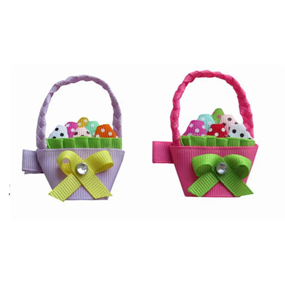 Easter festival funky cesto di cesti di uova per capelli clip bunny boutique di capelli per ragazze accessori per bambini