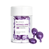 Capsule d'essence pour le visage raffermissante et liftante au rétinol HPR et au bakuchiol, personnalisée par OEM, pour la réduction des rides, produits de soin de la peau