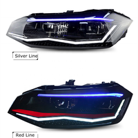 Ensemble de lentilles de phares LED pour voitures, avec feux de jour, pour VW Polo 2018-2020, destiné aux voitures modifiées, Polo modifié