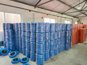 Usine Maxtop 13 pouces 3.50-7 PU pneus solides <span class=keywords><strong>roues</strong></span> remplies de mousse de polyuréthane <span class=keywords><strong>pour</strong></span> chariot chariots à outils <span class=keywords><strong>brouette</strong></span> tondeuses à gazon - Product Image 4