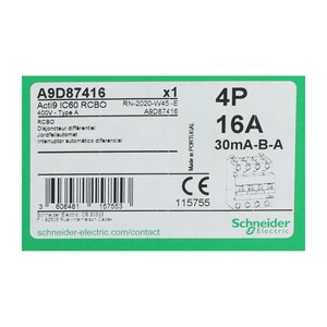 Interruptor Diferencial de Fuga a Tierra A9D87416 4P Nuevo NFP - Product Image 2