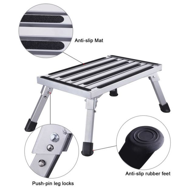 Hot Sale Portable Work Platform RV Step Stool Ladder Mini Folding Design with Telescopic Ladders Modern Style