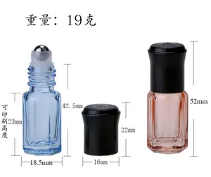 Botellas de vidrio para Perfume, botellas de vidrio de 3ml, 6ml, 12ml, café, aceite esencial