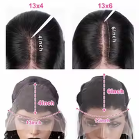 Peluca Frontal de Encaje 13*4 Personalizada Onda Profunda Rubia con Reflejos Largos Encaje Suizo 5*5 Cierre de Encaje Cabello Humano Vietnamita