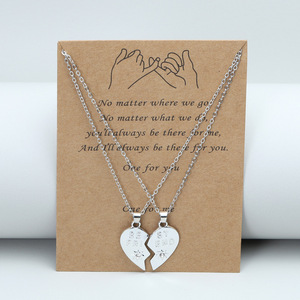 Joyería <span class=keywords><strong>de</strong></span> Moda, Cadenas <span class=keywords><strong>de</strong></span> Reundschaftsketten, Regalo <span class=keywords><strong>para</strong></span> Mejores Amigas, Cadena <span class=keywords><strong>de</strong></span> Clavícula con Tarjeta <span class=keywords><strong>de</strong></span> Amistad, Collares <span class=keywords><strong>de</strong></span> Pareja <span class=keywords><strong>para</strong></span> Chicas - Product Image 3