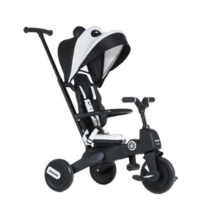 Playkids Triciclo Para Bebe 7 en 1Bicicleta Para 8 Meses Con Capota Manija De Empuje Ajustable Barra Extraible Reposapies Plega - Product Image 1