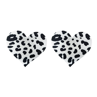 Diseño personalizado tela de satén Nippies cubierta de pezón adhesivo Sexy pecho pezón empanadas brillo hoja sujetador extensores sin costuras