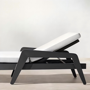 Tumbona de aluminio ajustable con malla para exteriores, mueble para piscina de hotel, silla reclinable. - Product Image 4