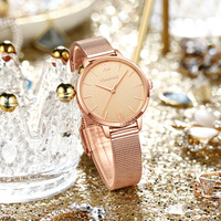 Reloj de Malla de Acero Inoxidable Simple y Elegante SPARKTIME, Reloj de Cuarzo de Alta Calidad para Mujer, Esfera de 30 mm, Caja de Aleación Resistente al Agua