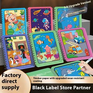 Juguete mágico de pintura de acuarela para niños bebés papel de relleno repetido educativo para pintar traje de pintura de agua para colorear - Product Image 5