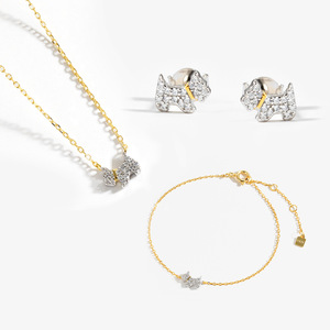 Thiết Kế Mới Dễ Thương 925 Sterling Silver Bạc Đầy Đủ Kim Cương Bông Tai Zirconia Động Vật Con Chó Stud Bông Tai Cho Phụ Nữ Hàng Ngày Mặc - Product Image 2