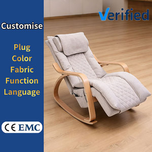 Fauteuil <span class=keywords><strong>à</strong></span> <span class=keywords><strong>bascule</strong></span> massant en bois courbé de style nordique, chauffage de <span class=keywords><strong>siège</strong></span> <span class=keywords><strong>à</strong></span> 3 niveaux, massage complet du corps, du cou et du dos, relaxation <span class=keywords><strong>à</strong></span> domicile, garantie 1 an - Product Image 1
