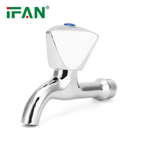 Robinet de lavabo en alliage IFAN, robinet mélangeur de salle de bain, robinet à un trou, robinet d'eau chaude et froide, robinet de lavabo