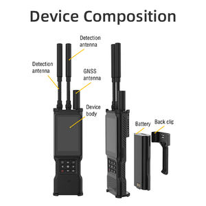 Detector de Drones Portátil de 70MHz-6GHz, Sistema de Detección Pasiva de RF para UAV FPV, Alcance de 2km, con Pantalla LCD y Analizador de Espectro - Product Image 3