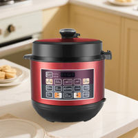 5L/6L Multi Fonction Temps De Cuisson Préréglage Led Affichage Antiadhésif Haute Autocuiseur Électrique pour Porridge Poisson Poulet