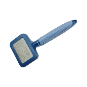 Brosse lissante pour toilettage canin avec picots en acier inoxydable et manche en plastique, outil de retrait des poils facile à utiliser pour animaux de compagnie, logo personnalisé - Product Image 1