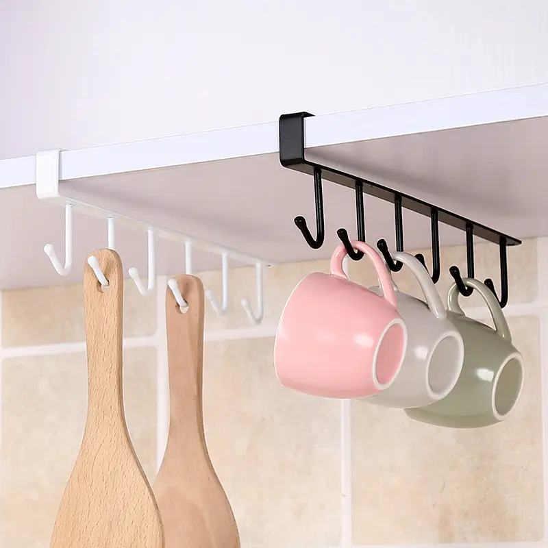 Kitchen Hanger Shelf Free Of Punch Rack Multifunction Hanger For Kitchen Gadgets Cabinet Cupboard Dish Organizer