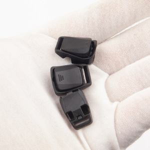 Double Hole Rope Buckle Plastic Quick Release Fitting For <b>Pet</b> <b>Collars</b> Bags Shoe Laces Solid Color Small Medium Large - Product Image 1