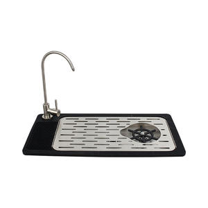 Rinse-verres encastrable en acier inoxydable pour la maison, le café et la cuisine - Nettoyeur de verres commercial - Product Image 1