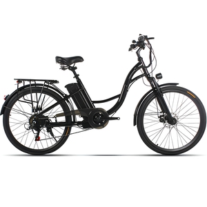 Vélo électrique de ville à cadre en acier de 26 pouces, vélo électrique pour femme, vélo de <span class=keywords><strong>route</strong></span> pour adultes, vélo électrique 36V 350W, vélo électrique - Product Image 2