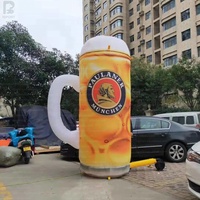 Chope à bière géante gonflable personnalisée avec logo, verre à bière, tasse à bière, chope d'Oktoberfest pour la promotion de brasserie/l'ouverture d'un bar/l'activation de marque
