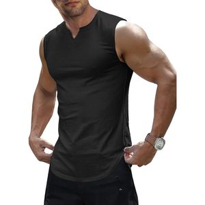 FOXA Men's Ribbed Sleeveless Tank Top Quick Dry Gym Fitness Workout Shirt Muscle <b>Tee</b> - Product Image 1