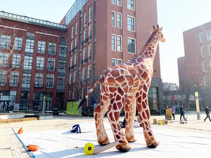 Décoration <span class=keywords><strong>de</strong></span> divertissement, <span class=keywords><strong>girafe</strong></span> géante gonflable personnalisée, aire <span class=keywords><strong>de</strong></span> jeux, sculpture d'animal gonflable imitée pour l'exposition - Product Image 5