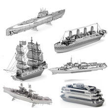Maquettes de navires historiques en métal anodisé - Collection de voiliers colorés, <span class=keywords><strong>puzzle</strong></span> <span class=keywords><strong>3D</strong></span> de 51 à 100 pièces, collection vivante pour exposition, pour adultes - Product Image 2