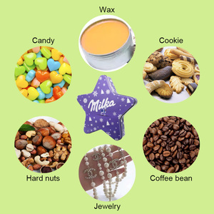 Christmas Gift Five Pointed Star Shaped Tinplate Can with Rolled Thread Lid for Candy Cookie <b>Chocolate</b> - Product Image 3