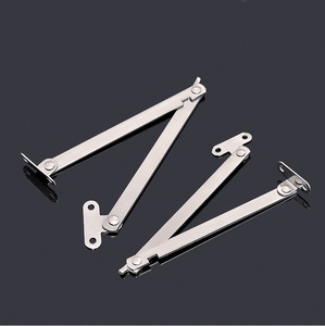 Stainless Steel <b>Light</b> Gray Modern Simple Double-Fold Support Rod Cabinet Door <b>Pull</b> Handle Movable Shelf Bracket Folding <b>Pull</b> - Product Image 1