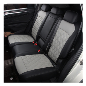 GANE Set Completo di 10 Pezzi di Coprisedili per Auto in Pelle di Lusso Personalizzati per Tutte le Stagioni, Traspiranti e Resistenti all'Usura, per <span class=keywords><strong>Tiguan</strong></span> L 2 Anni - Product Image 3
