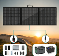 AIsmartlink Sac solaire pliable portable 100W d'origine, chargeur solaire extérieur, batterie externe, alimentation de stockage d'énergie