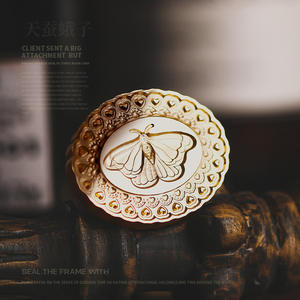 Hot Sells Copper New Pattern Speziell geformter Vintage Foto rahmen Serie Wax Seal Stamp Head - Product Image 3