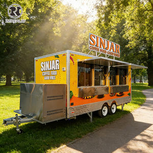 Remorque de camion-restaurant résistante aux intempéries, cuisine mobile, équipement <span class=keywords><strong>en</strong></span> acier inoxydable, chariot de concession extérieur, stand de restauration rapide - Product Image 1