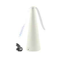 Outdoor Fruitvlieg Ventilator Met Oplaadbare Batterijen Zachte Pvc Reflecterende Usb Opladen Elektrische Vliegenafstotende Ventilator Voor Tafels